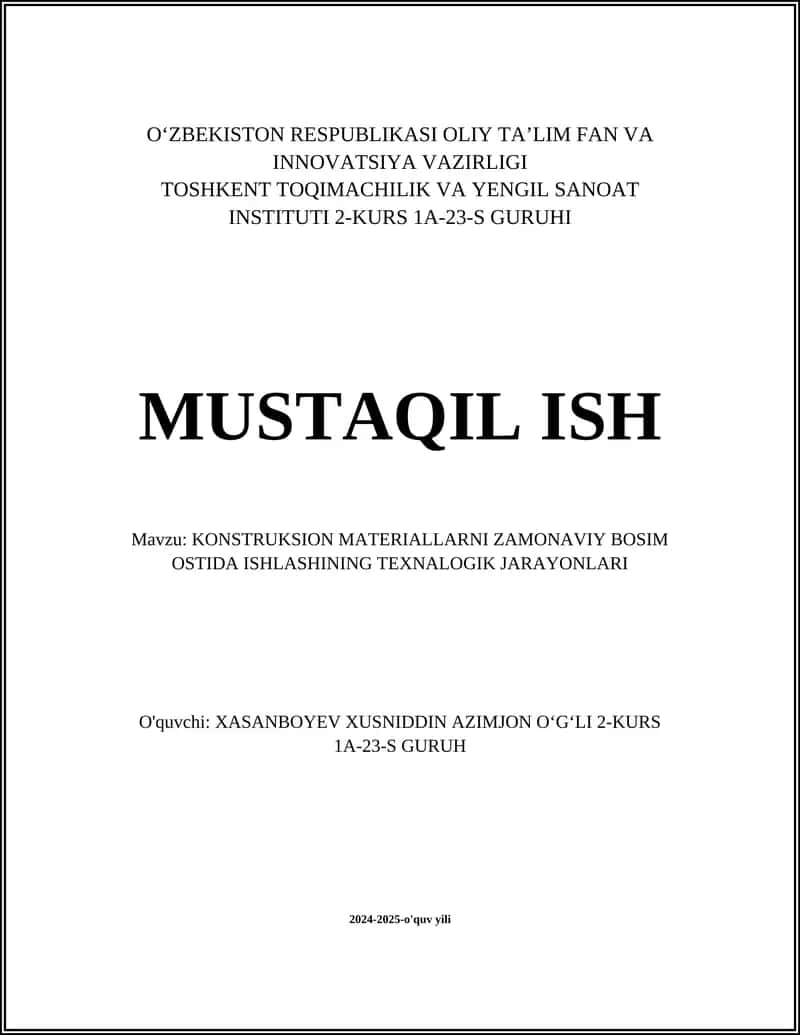 Yig‘ma beton-konstruksiyalar 1
