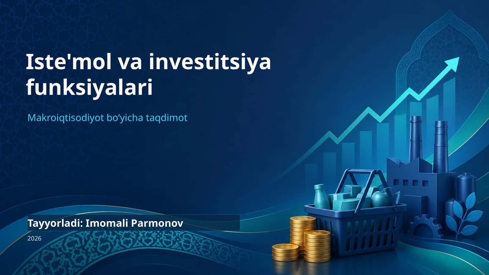 Iste'mol va investitsiya funksiyalari 1