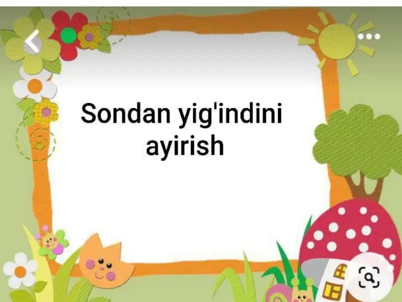 Sondan yig'indini ayirish prezentatsiya 1