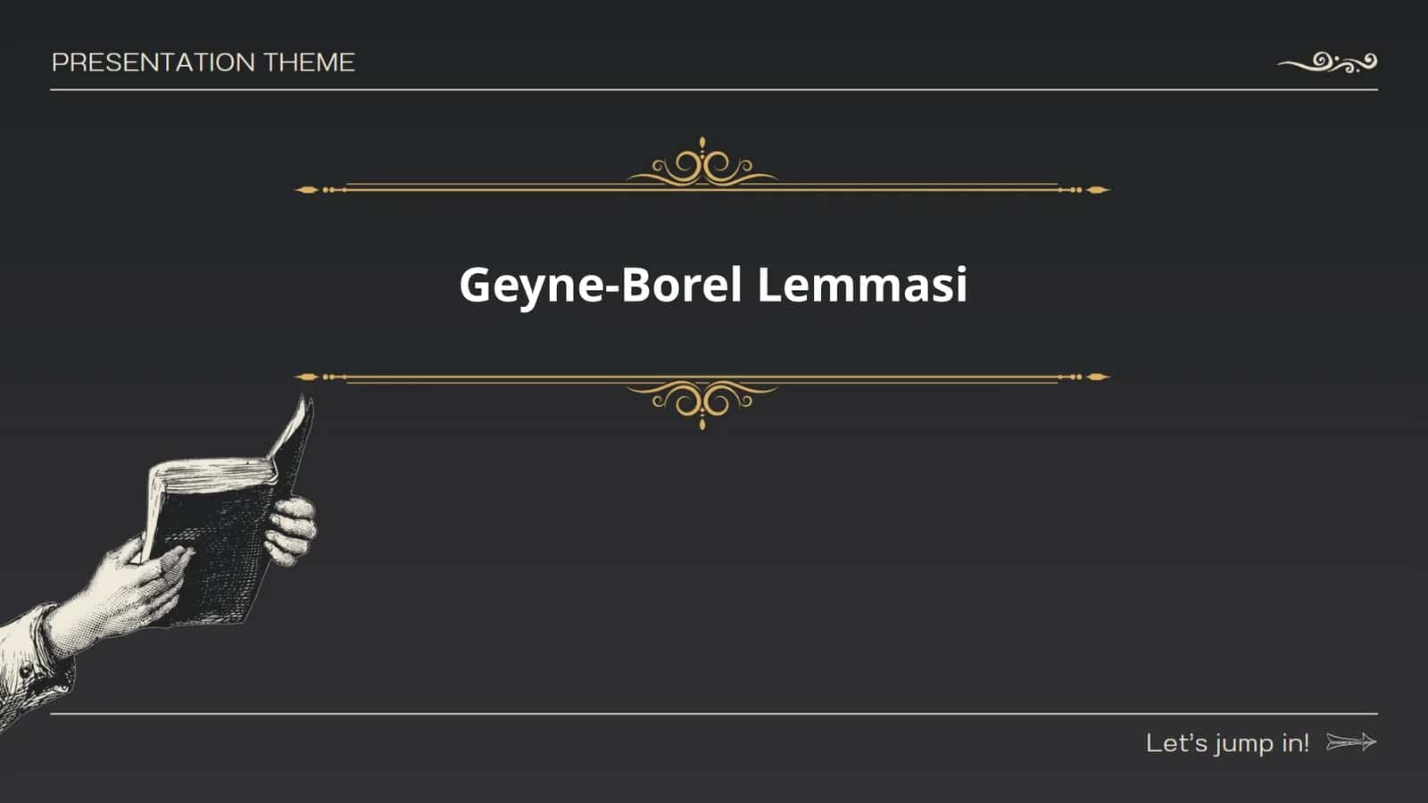 Geyne-Borel Lemmasi 1