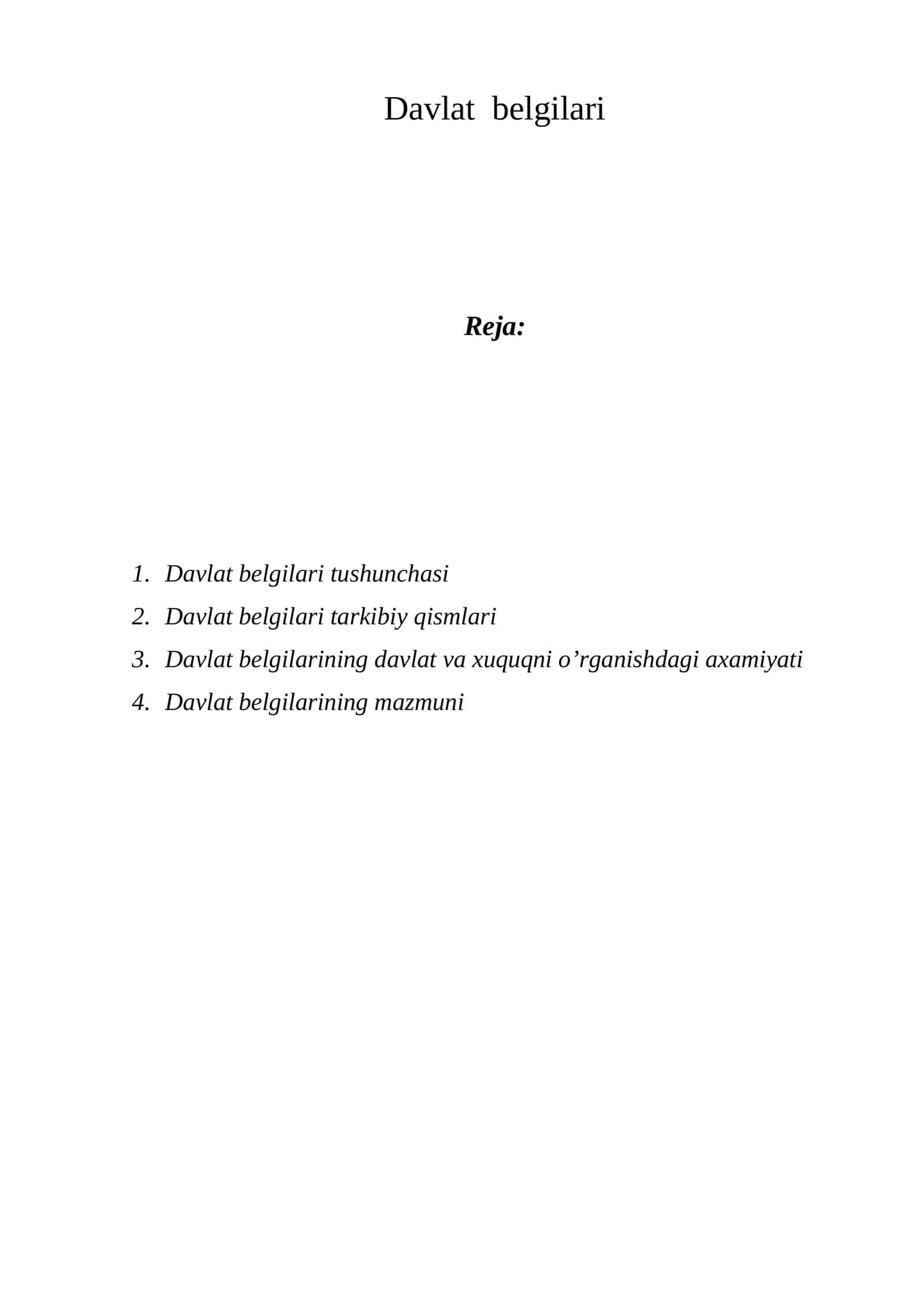 Davlat belgilari 1