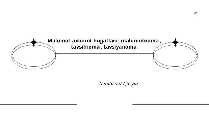 Ma'lumot-axborot hujjatlari 1