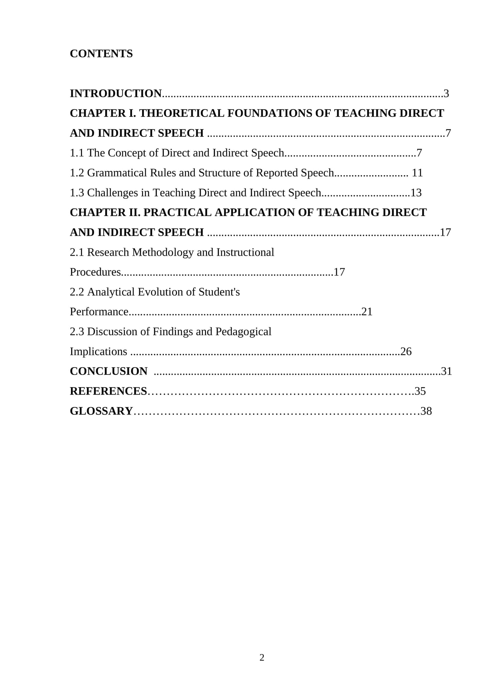Theoretical Foundations of Teaching Direct and Indirect Speech 1