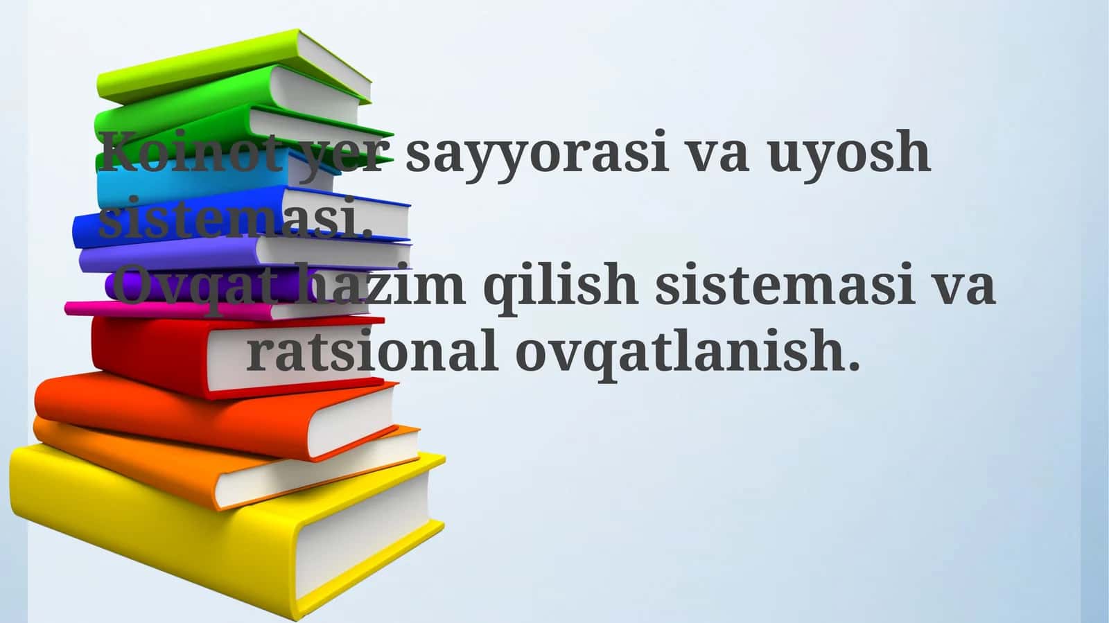 Yer va Quyosh Sistemasi 1