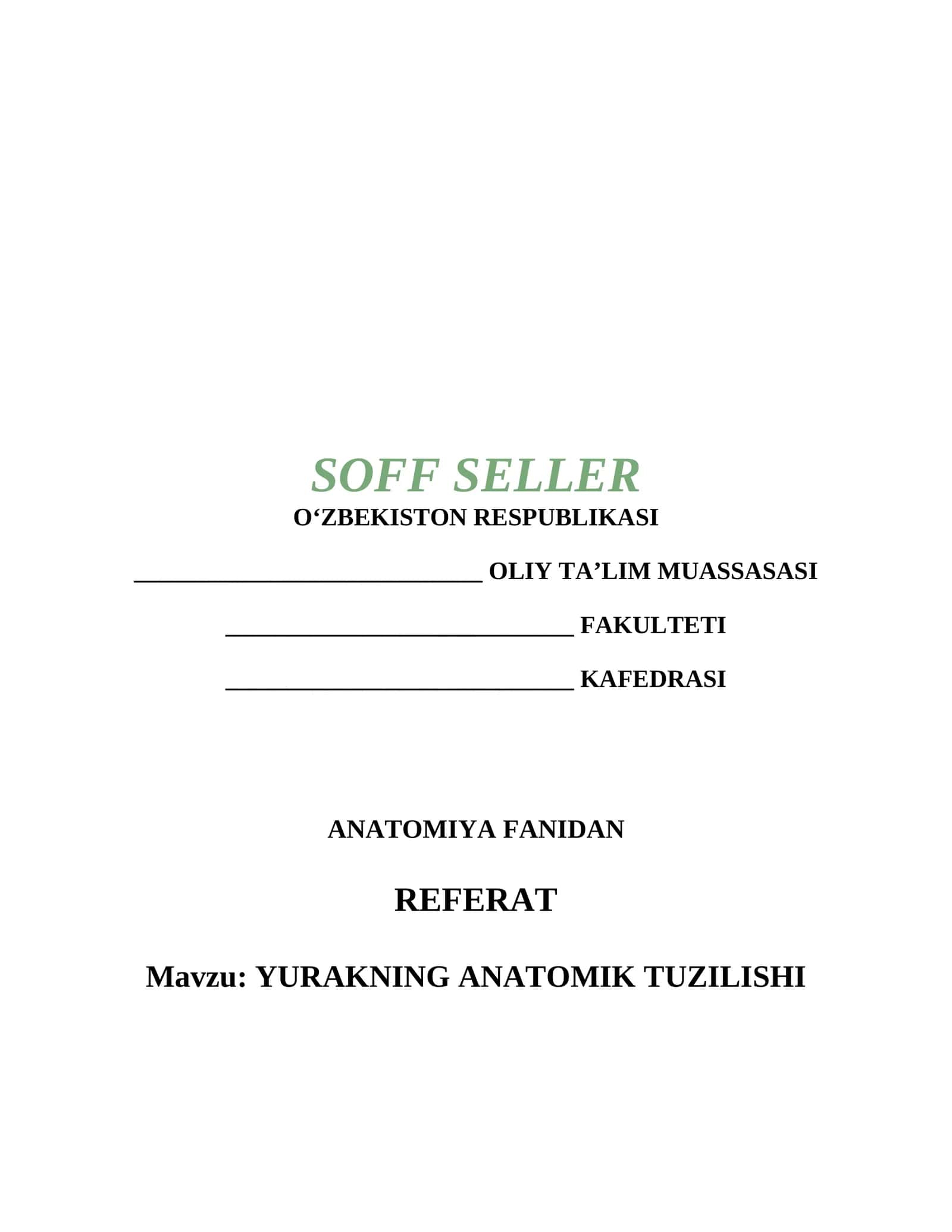 YURAKNING ANATOMIK TUZILISHI 1