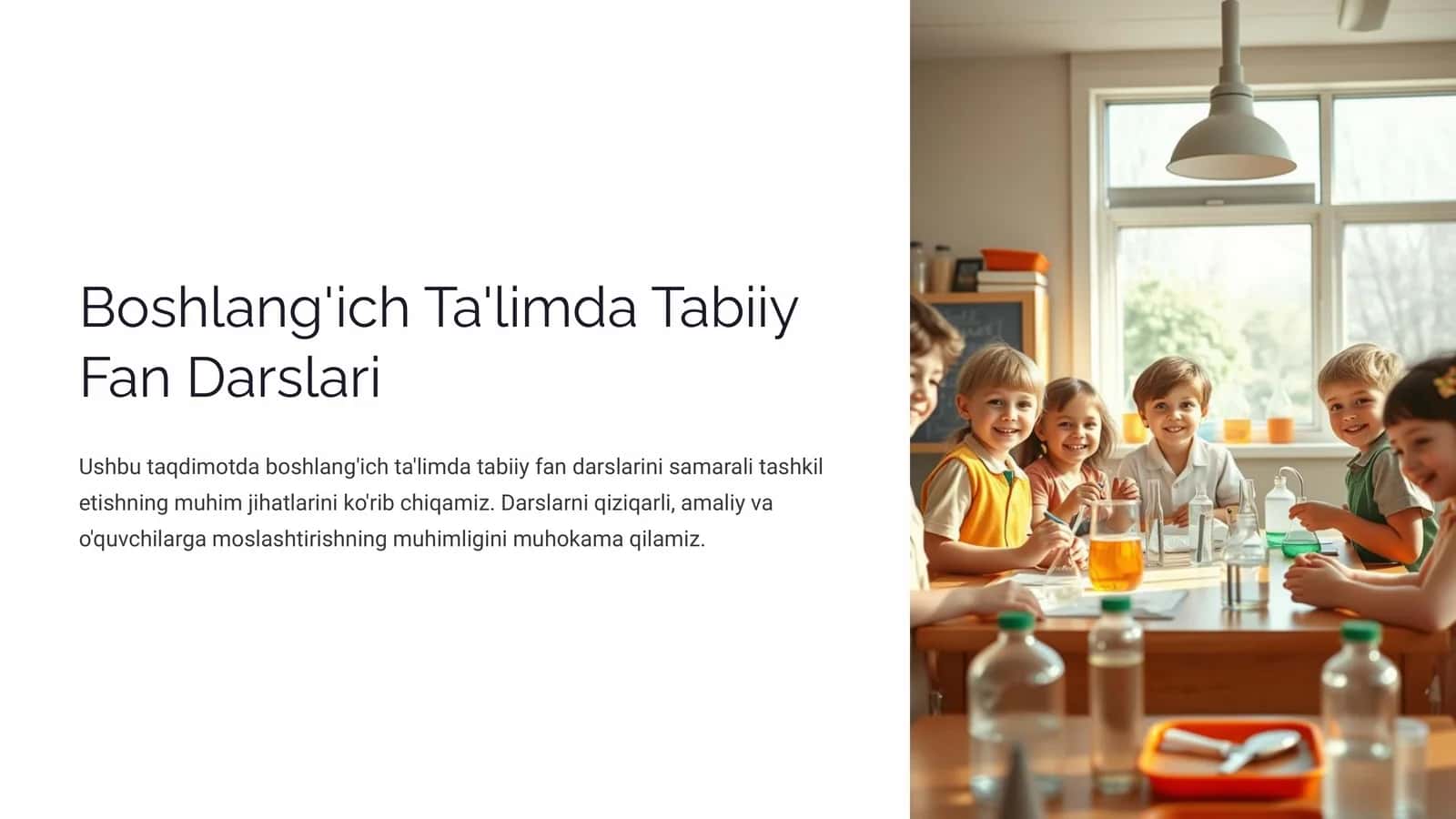 Boshlang'ich Ta'limda Tabiiy Fan Darslari 1