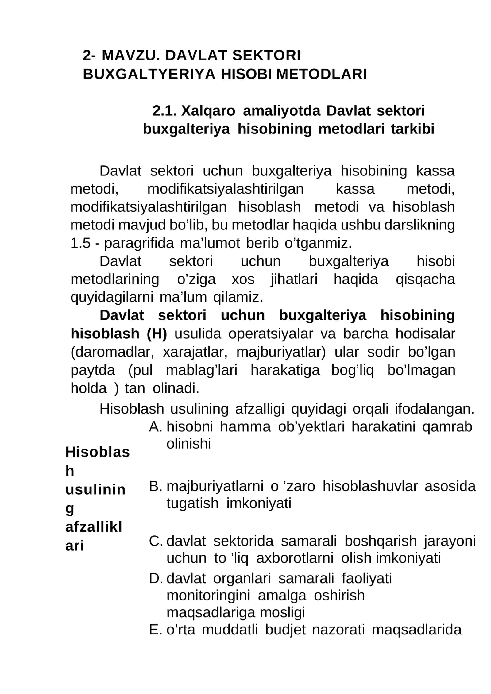 Davlat sektori buxgalteriya hisobi 1