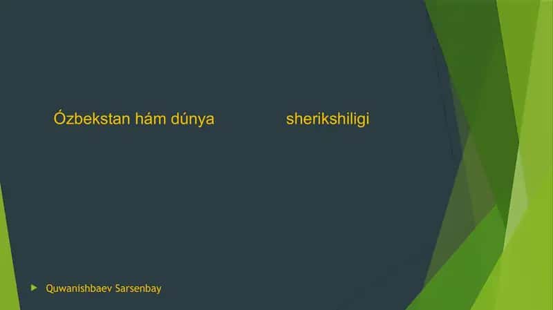 Ozbekistan ham dunya 1