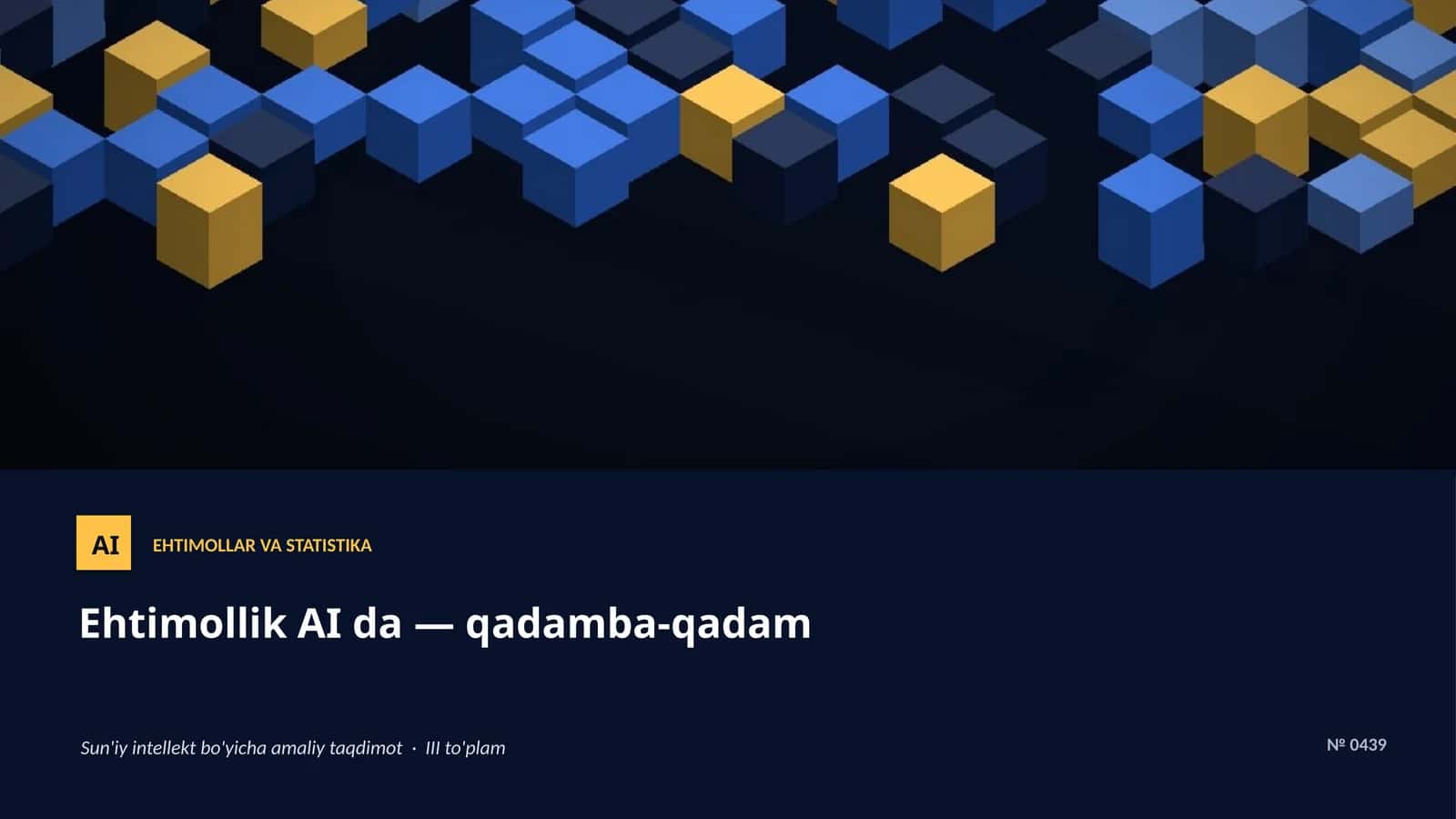 Ehtimollar va statistika AI 1
