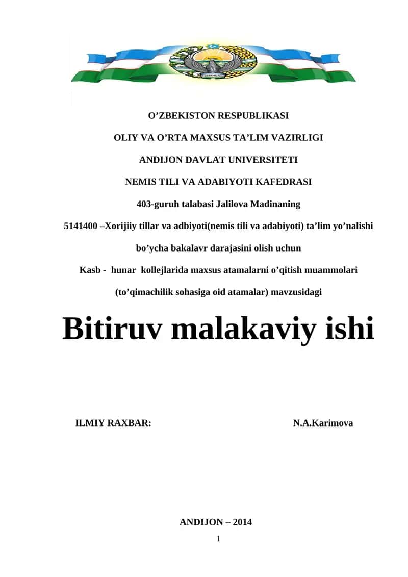 Bitiruv malakaviy ishi 1