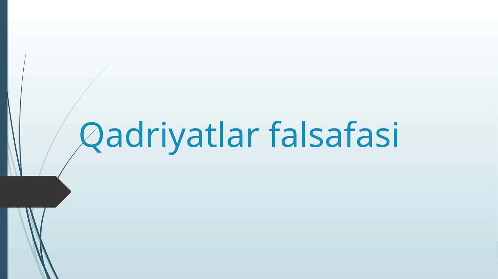 Qadriyatlarfalsafasi 1