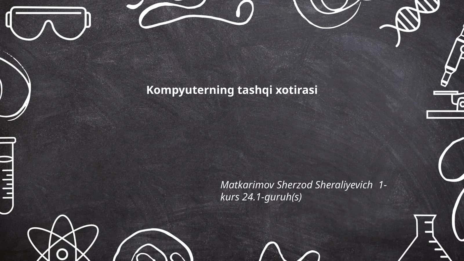 Tashqi xotira turlari 1