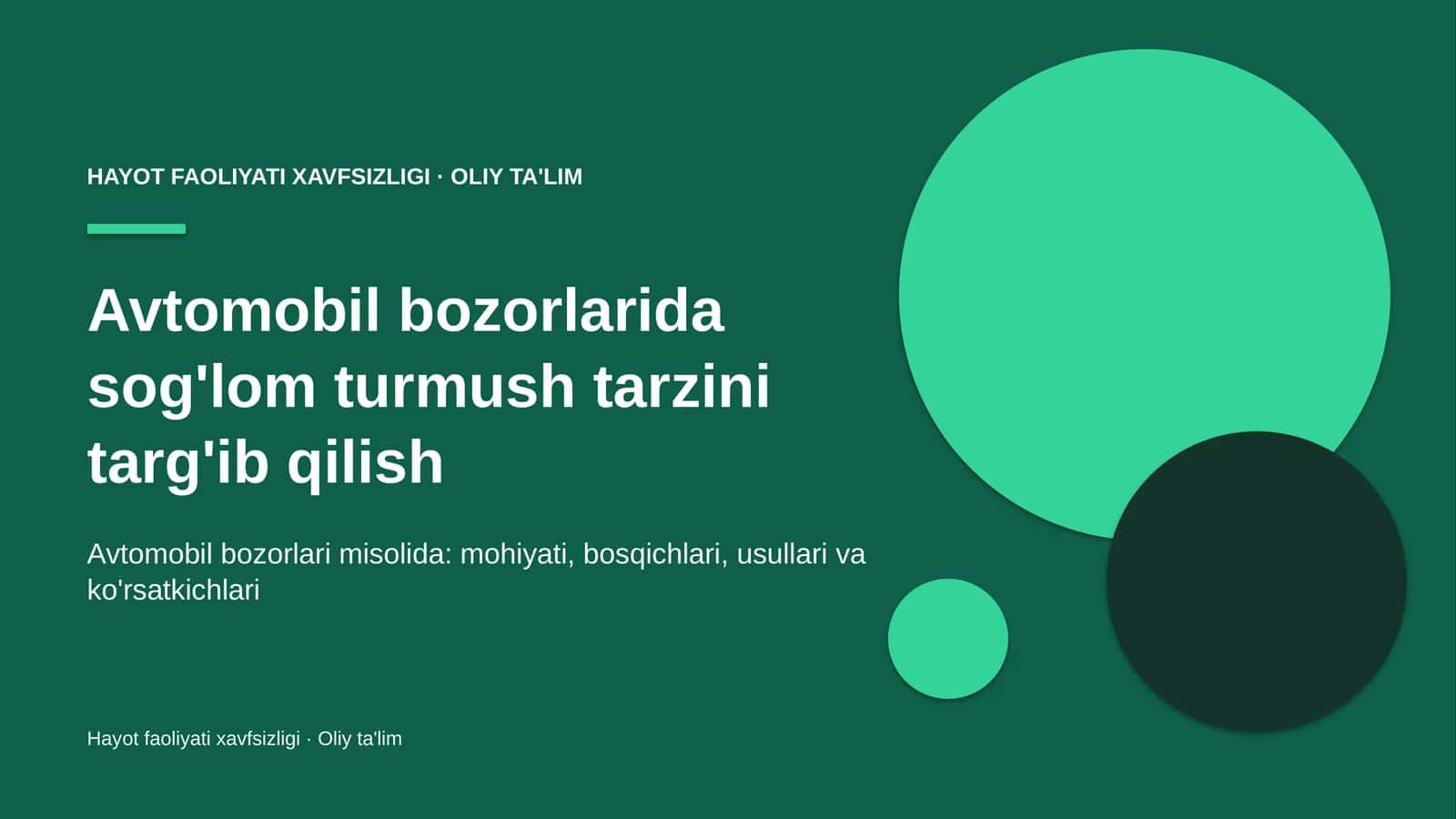 avtomobil bozorlarida sog'lom turmush tarzini targ'ib qilish 3701 1