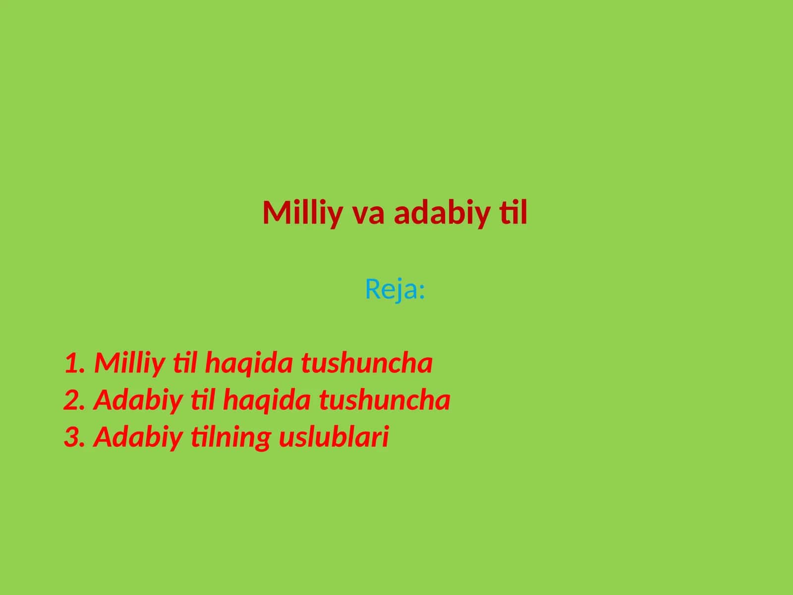 Milliy va adabiy til 1