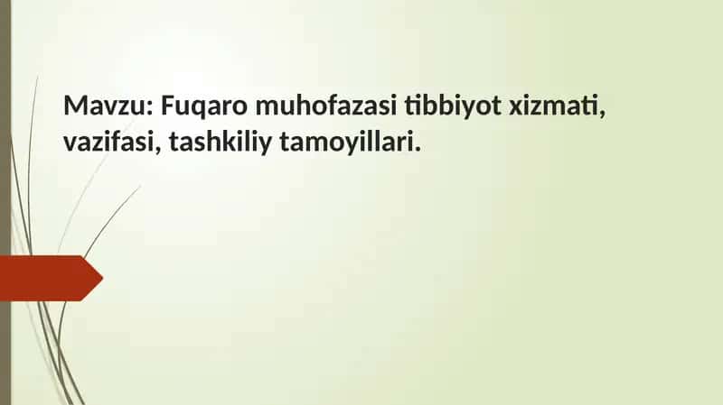 Fuqaro muhofazasi tibbiyot xizmati 1