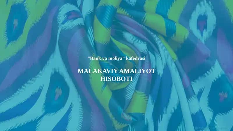 Malakaviy Amaliyot Hisoboti. SQB BANK boʻyicha 1