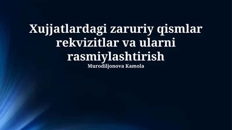 Maxfiy hujjatlarni himoya qilish 1