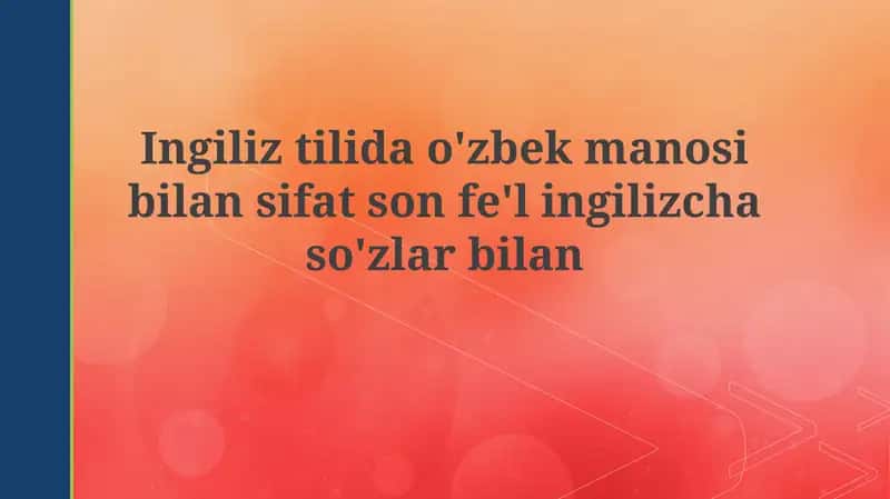 Ingiliztili darslik 1