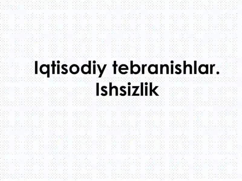 Iqtisodiydavrlar