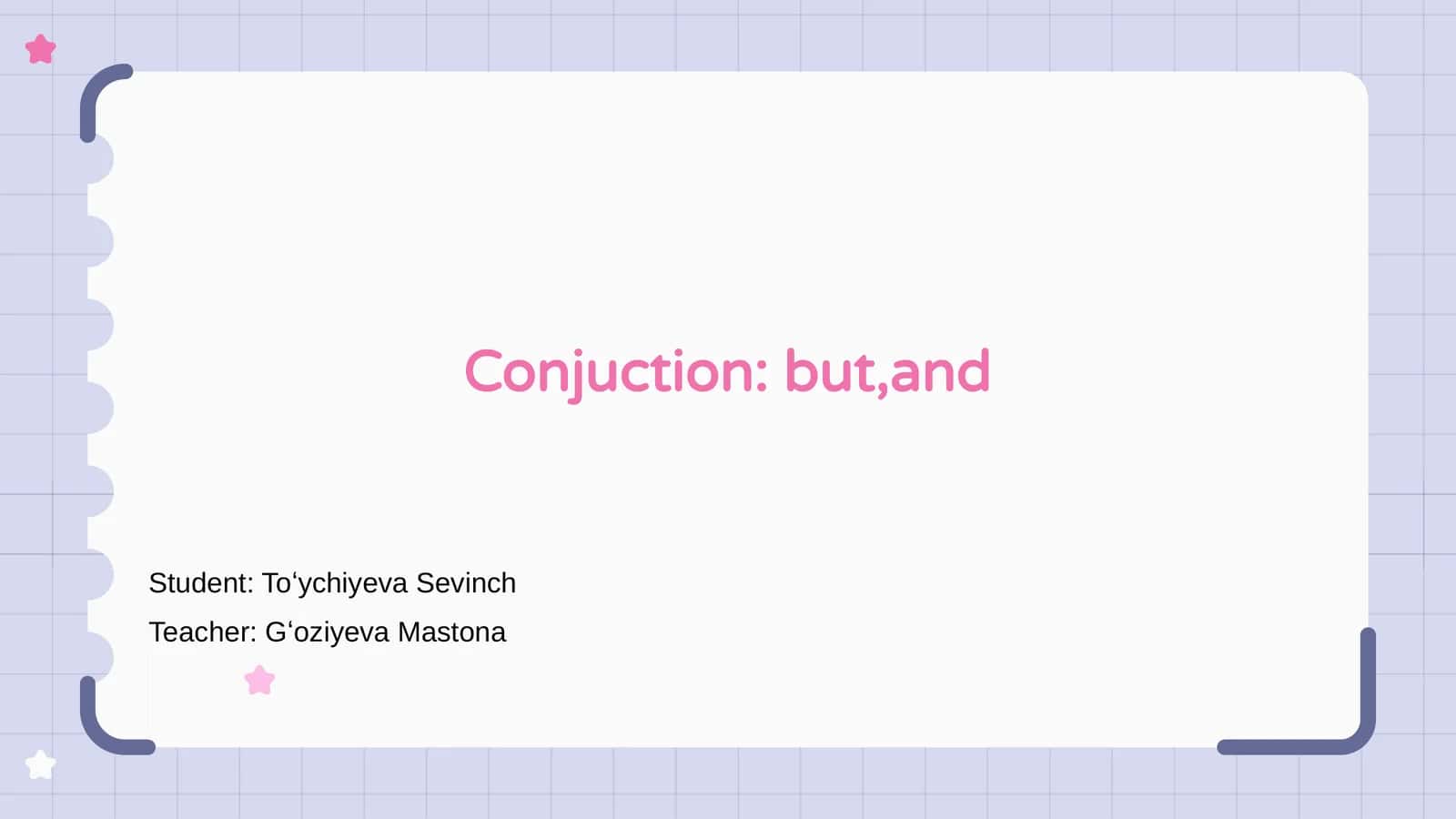 Introduction to Conjunctions 1