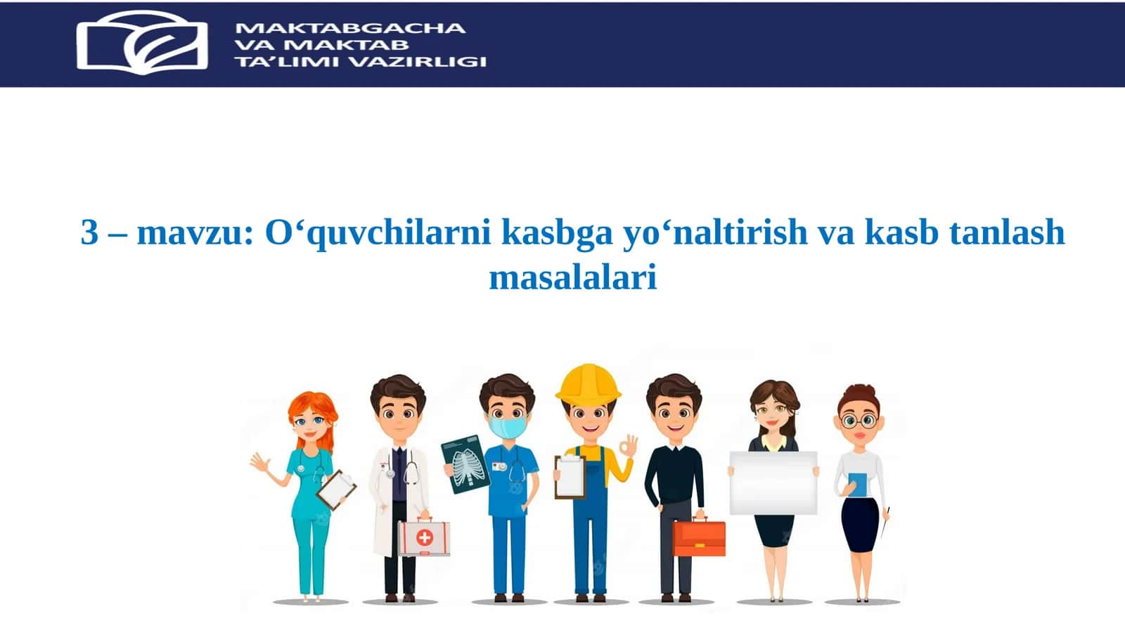 O‘quvchilarni kasbga yo‘naltirish va kasb tanlash masalalari 1