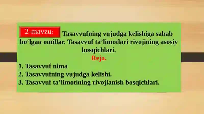 Tasavvuf ta'limoti