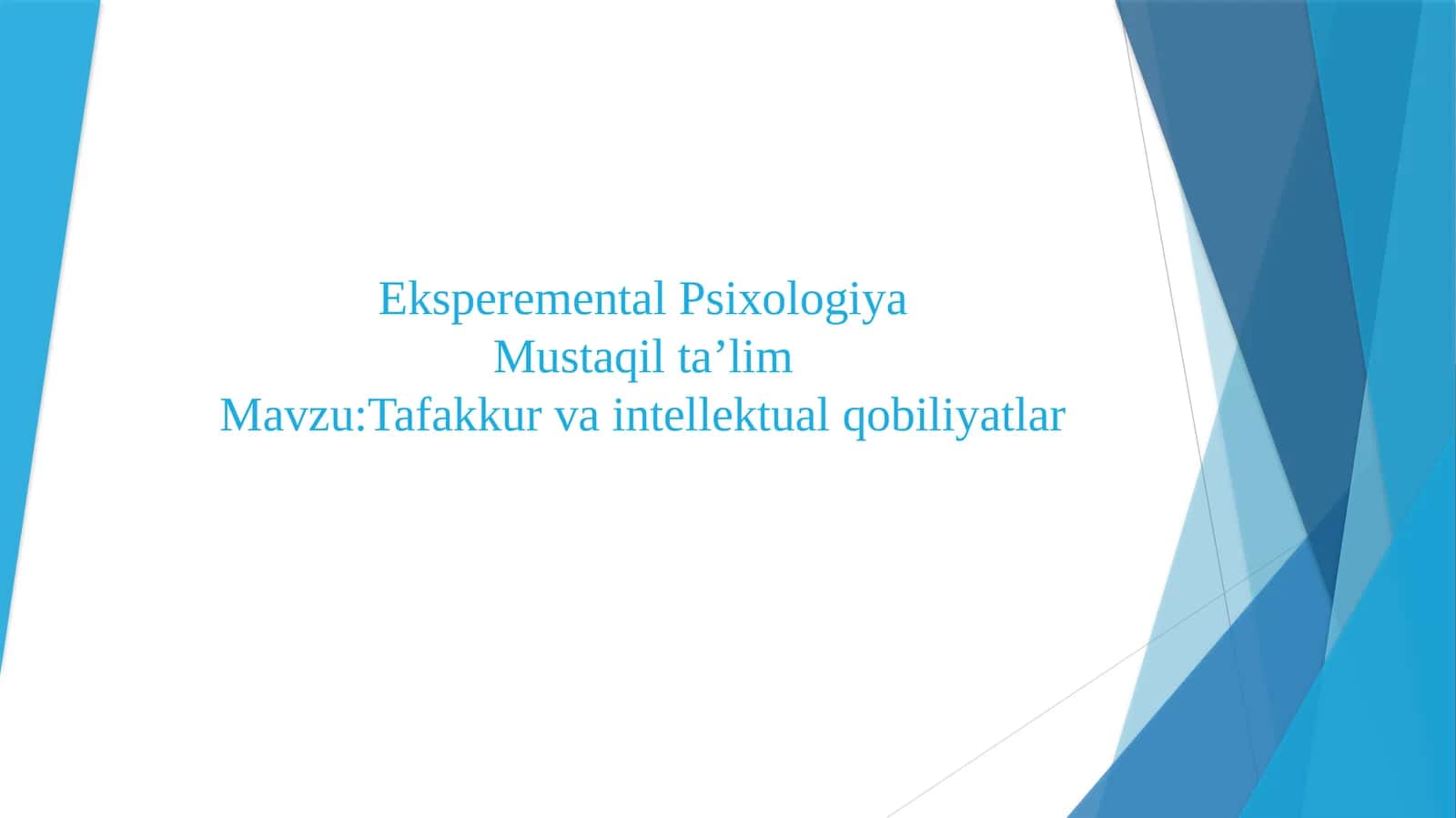 Eksperimental Psixologiya 1