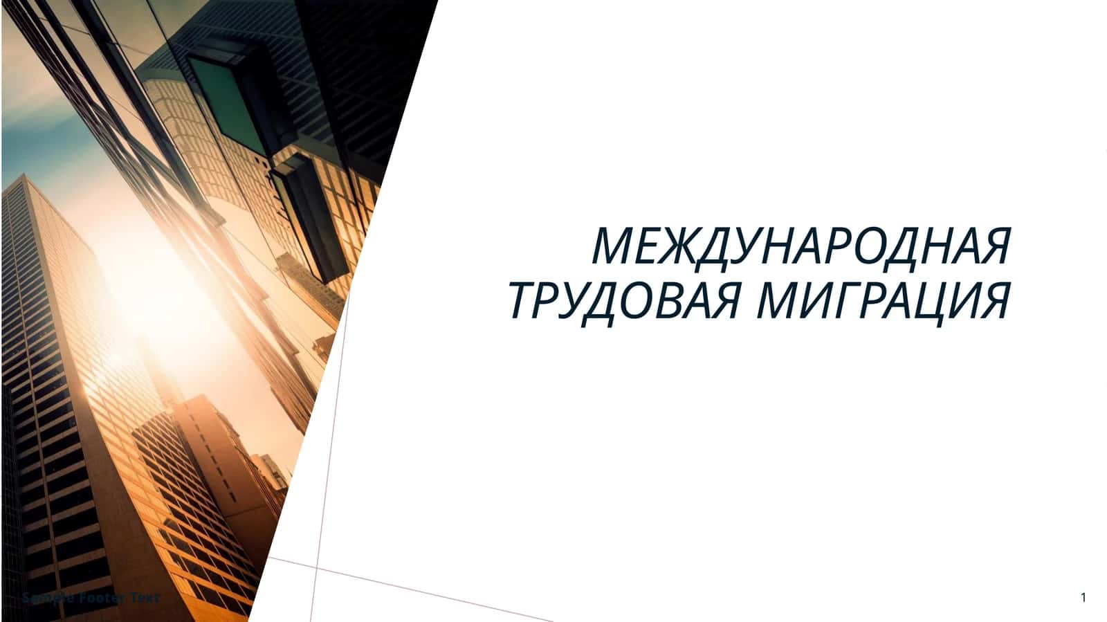 Международная трудовая миграция 1