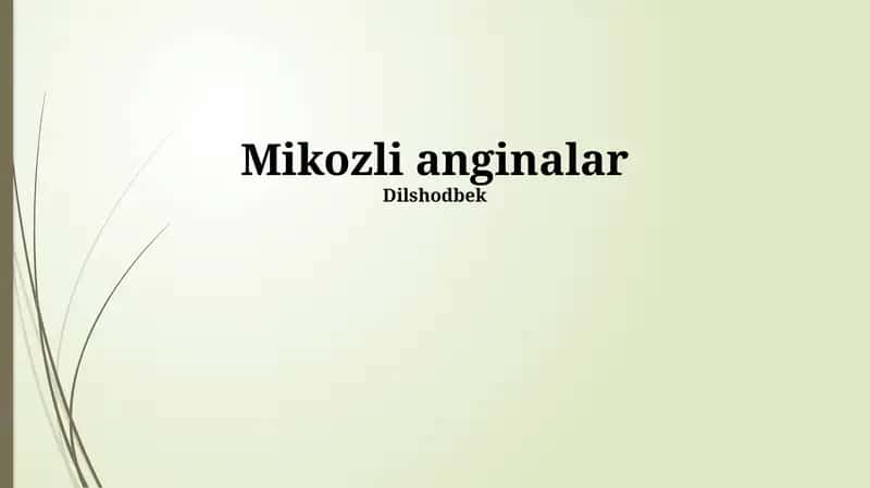 Mikozli anginalar 1