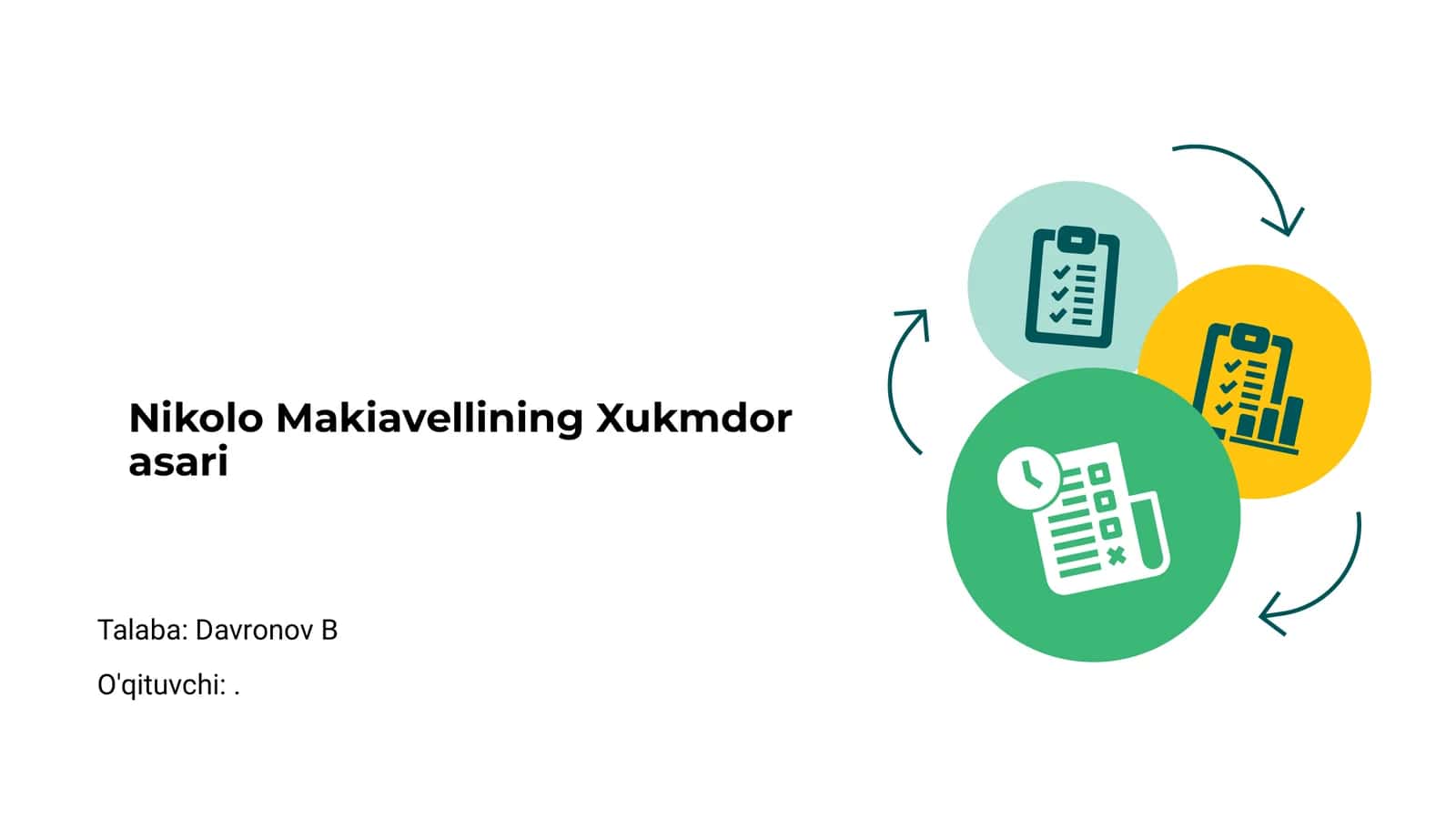 Nikolo Makiavellining Xukmdor asari 1