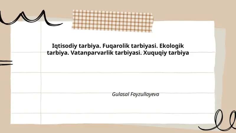 Iqtisodiy tarbiya 1