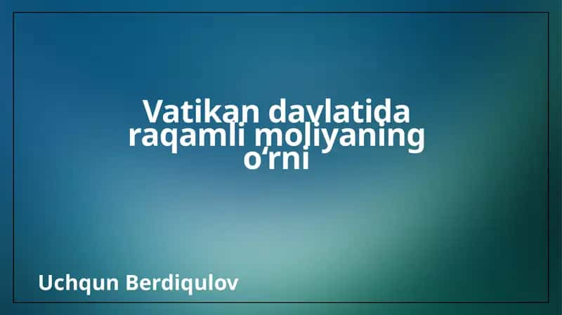 Raqamli moliya va uning ta'rifi 1