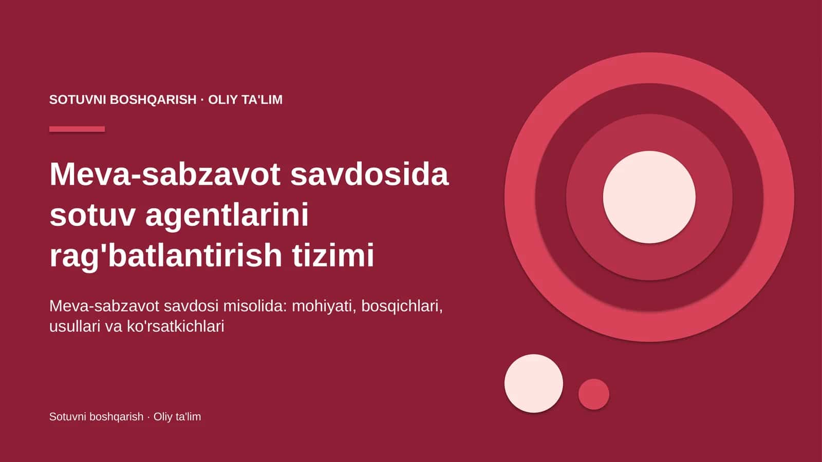 meva sabzavot savdosida sotuv agentlarini rag'batlantirish tizimi 1028 1