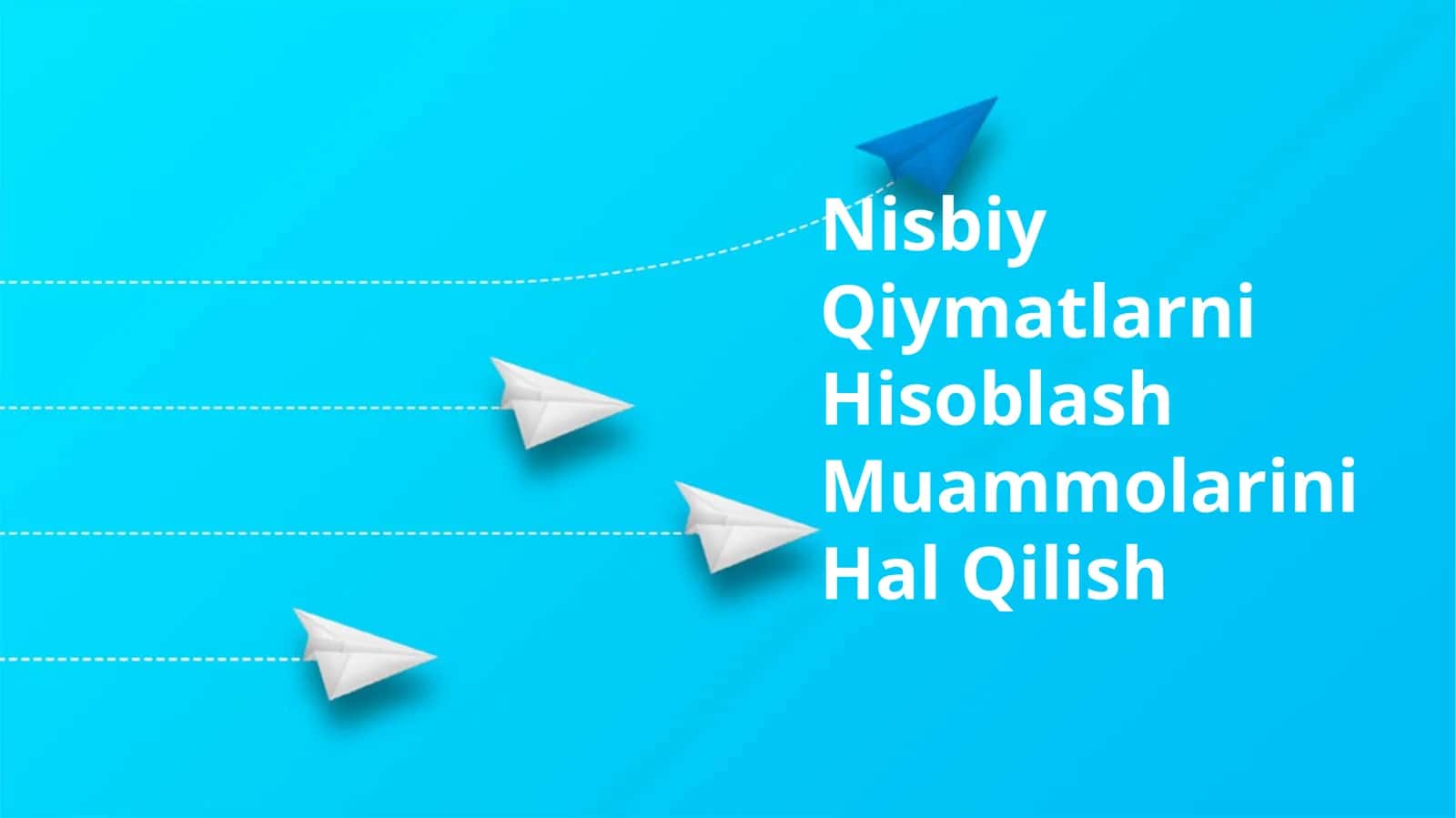 Nisbiy Qiymatlarni Hisoblash Muammolarini Hal Qilish 1
