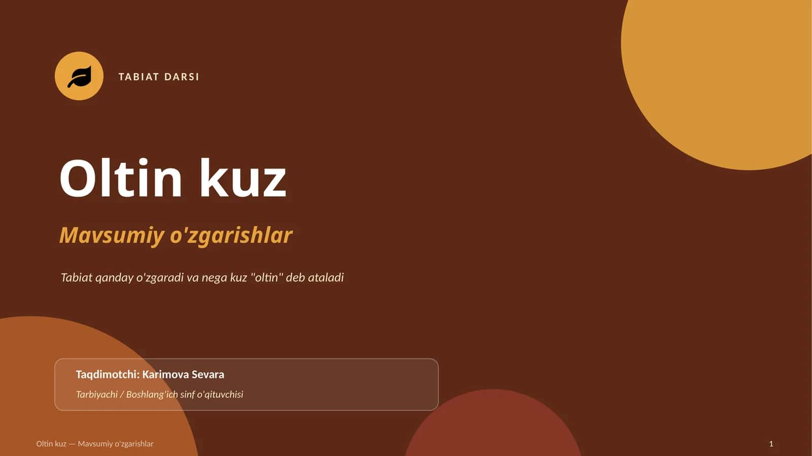 Oltin Kuz 1