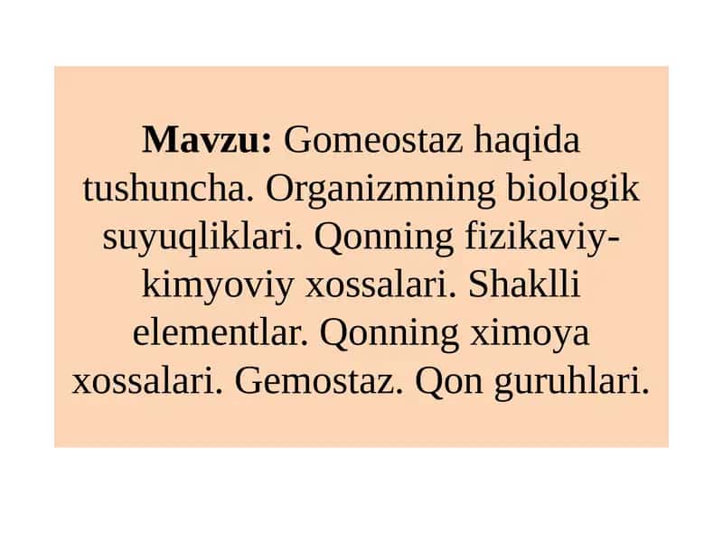 Gomeostazha qida tushuncha 1