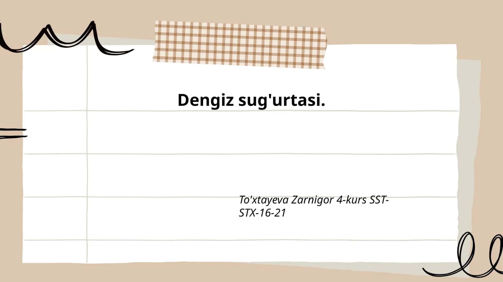 Dengiz sug'urtasi 1