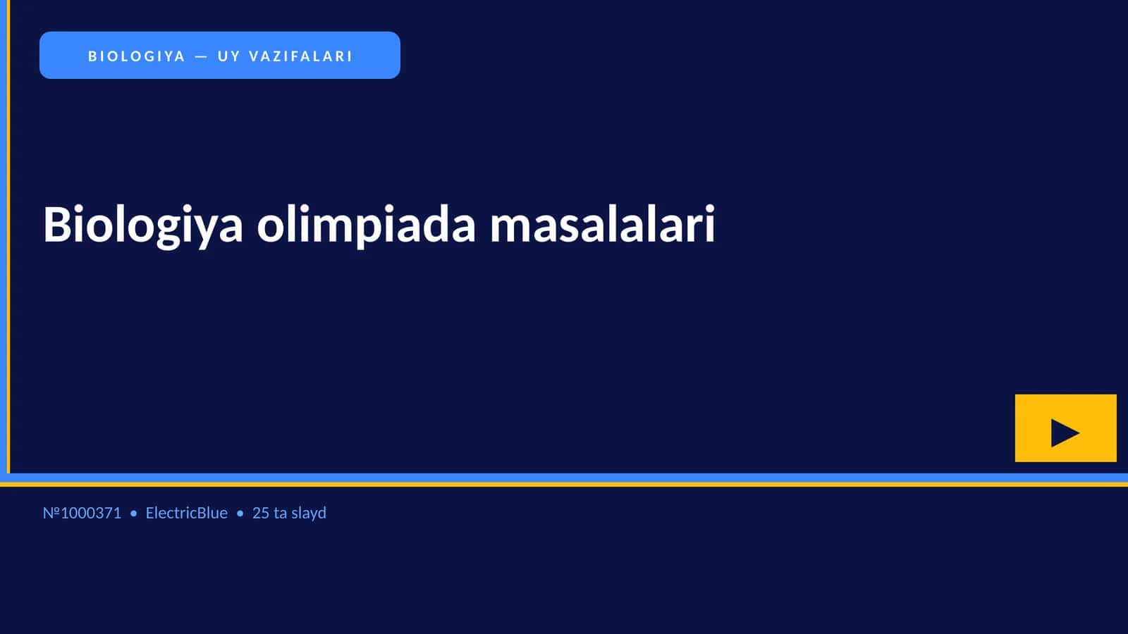 Biologiya olimpiada masalalari 1