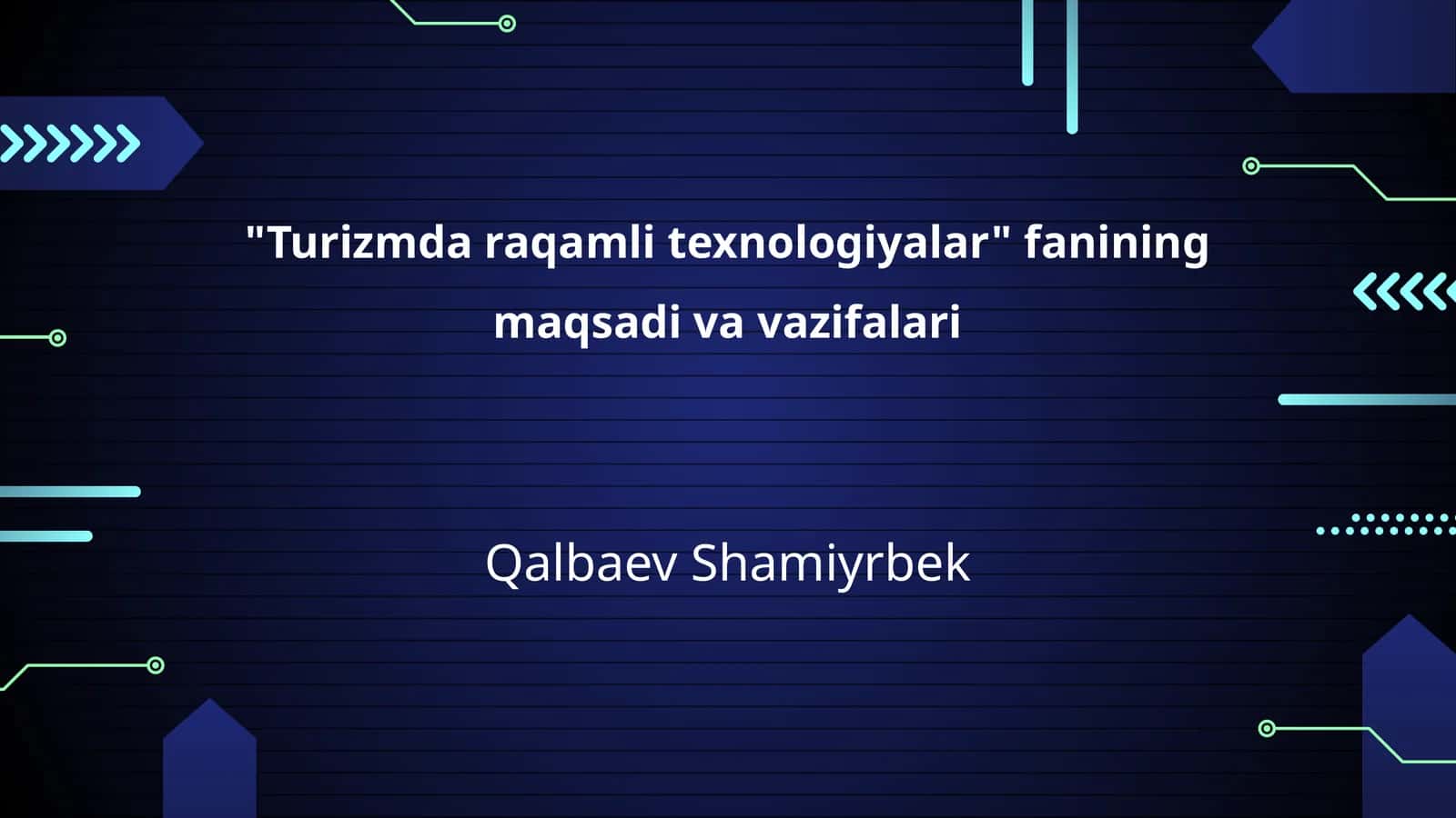 Turizmda raqamli texnologiyalar 1