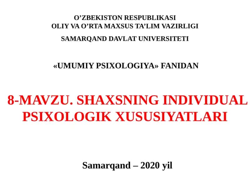 Individual-tipologik xususiyatlarklassifikasiyasi 1