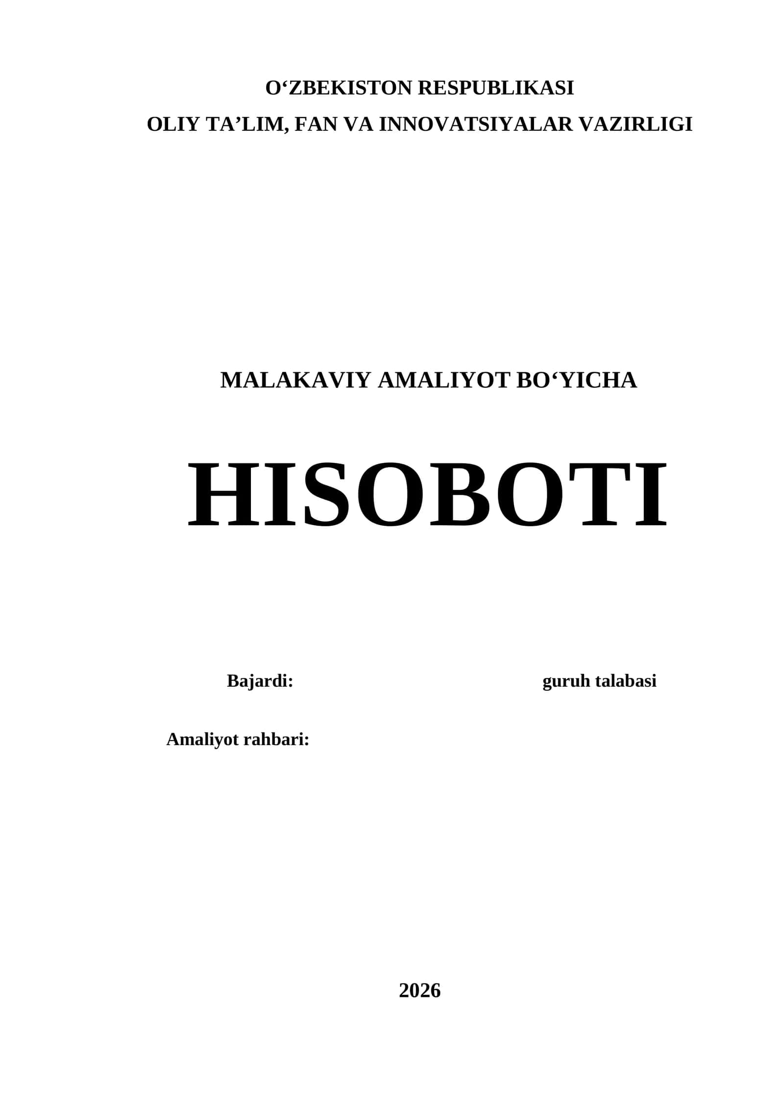 Mahallada MALAKAVIY AMALIYOT BO‘YICHA HISOBOTI 1