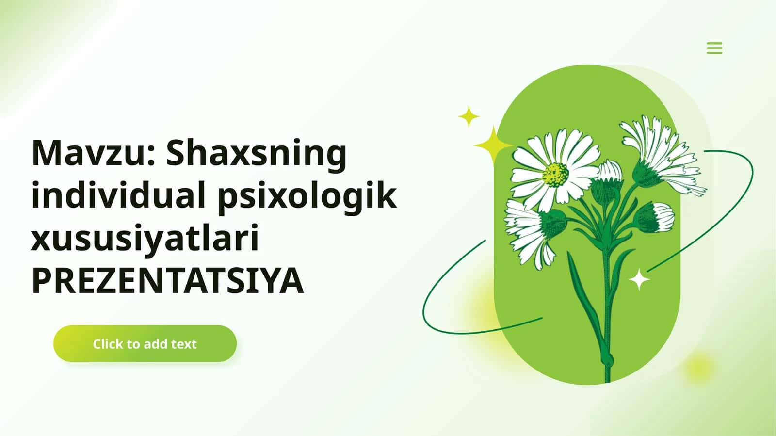 Shaxsning individual psixologik xususiyatlari 1