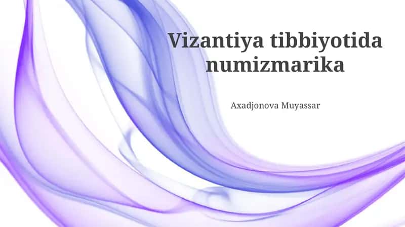 Vizantiya tibbiyotida numizmarika 1
