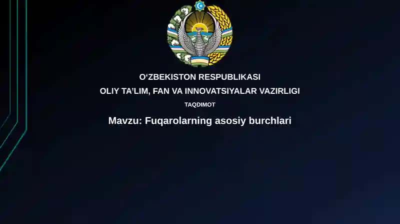 Konstitutsiya va qonunlarga rioya qilish
