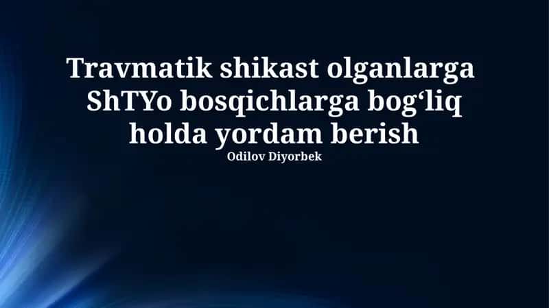 Shtyo bosqichlari bilan tanishish 1