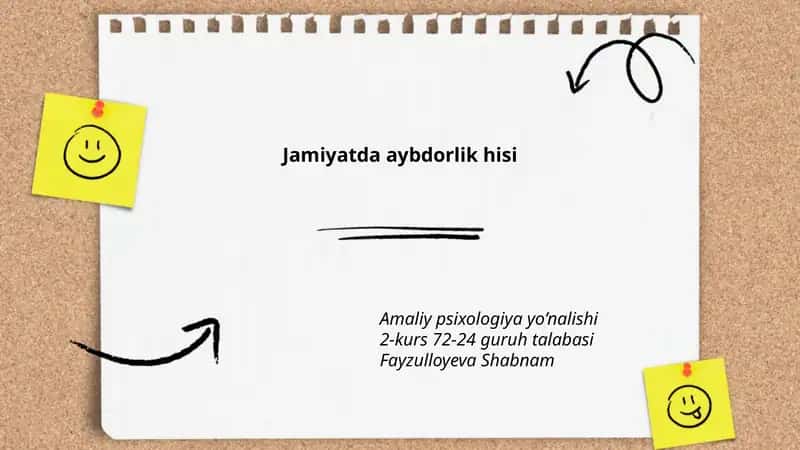 Jamiyatda Aybdorlik Hisi 1