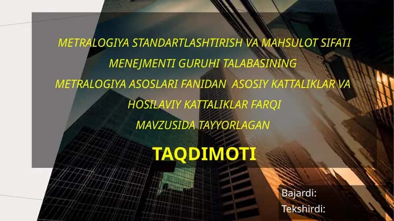 METRALOGIYA ASOSLARI 1