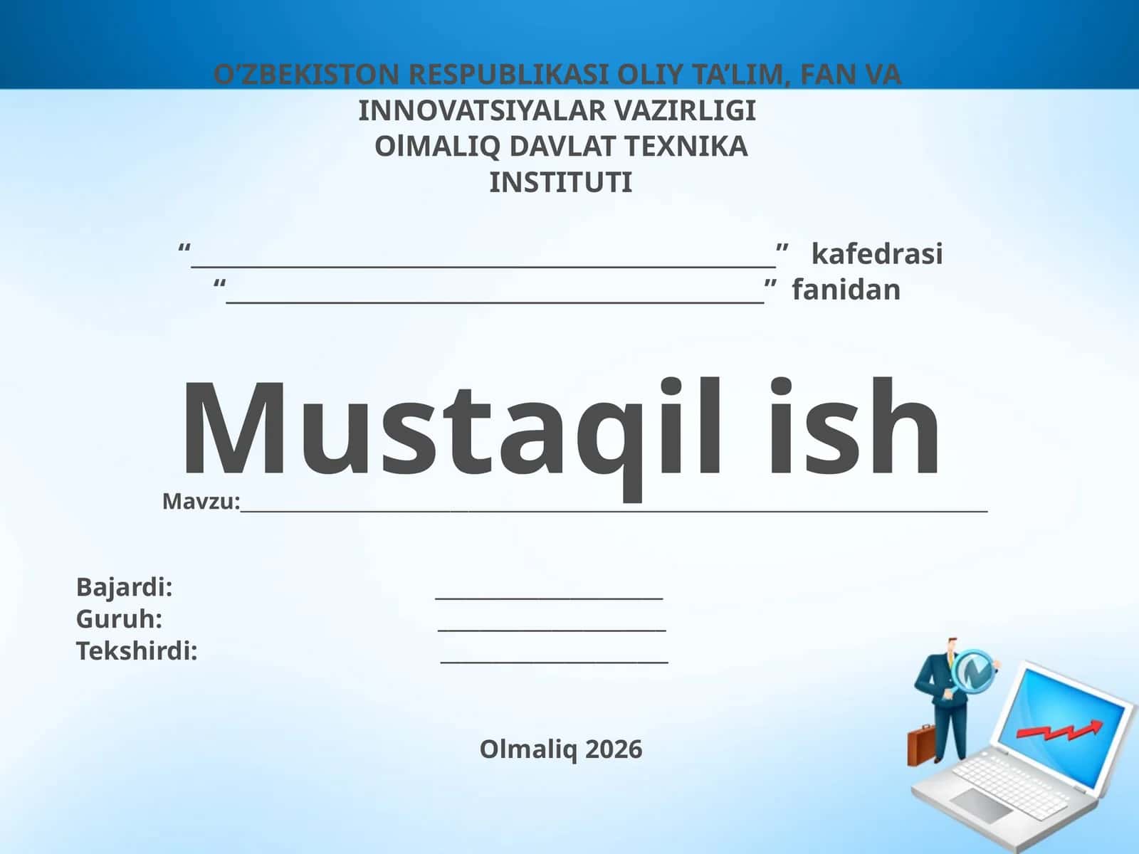 O’lchash asboblarining asosiy metrologik tavsiflari 1