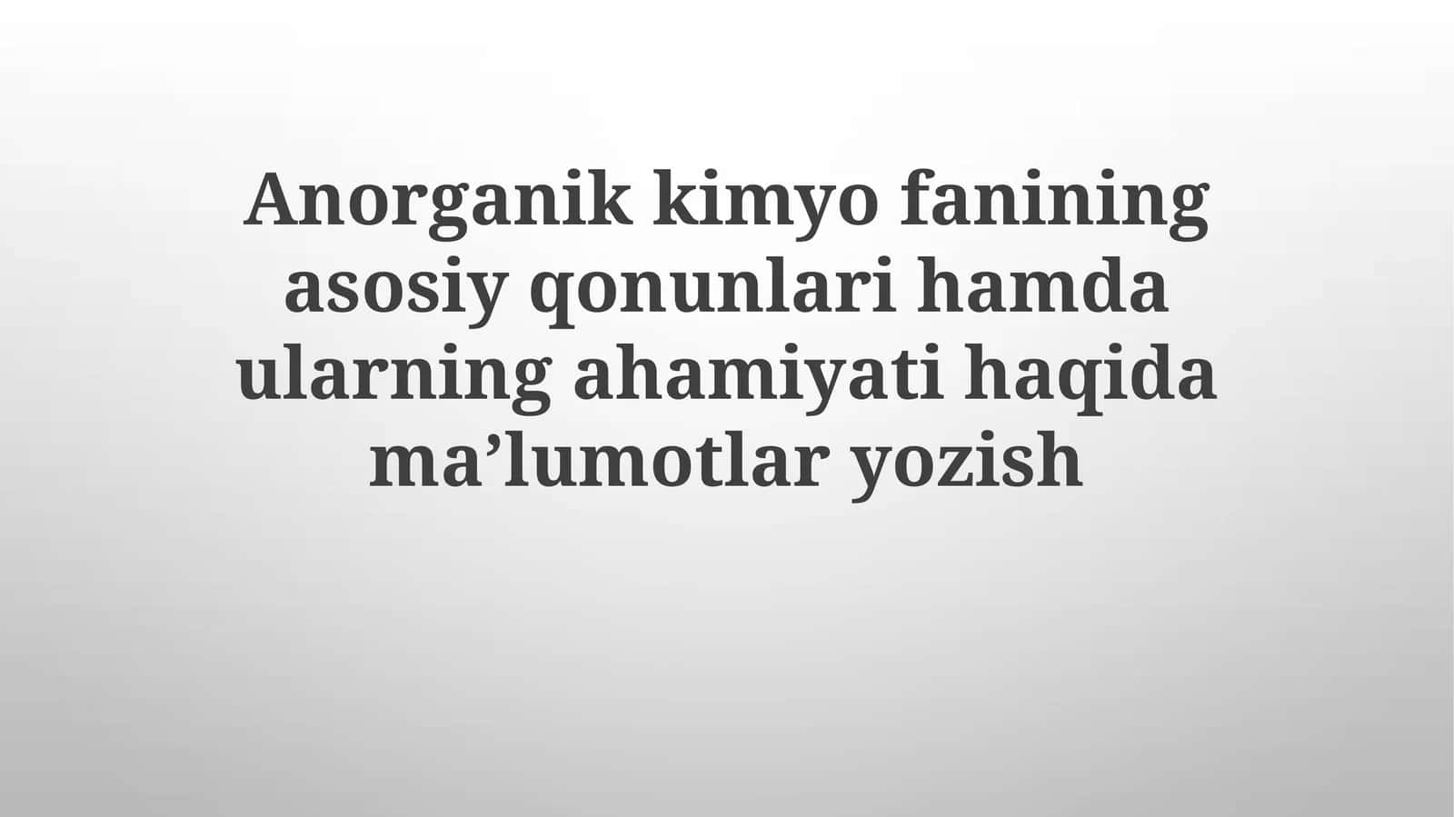 Avogadro qonuni va uning ahamiyati 1