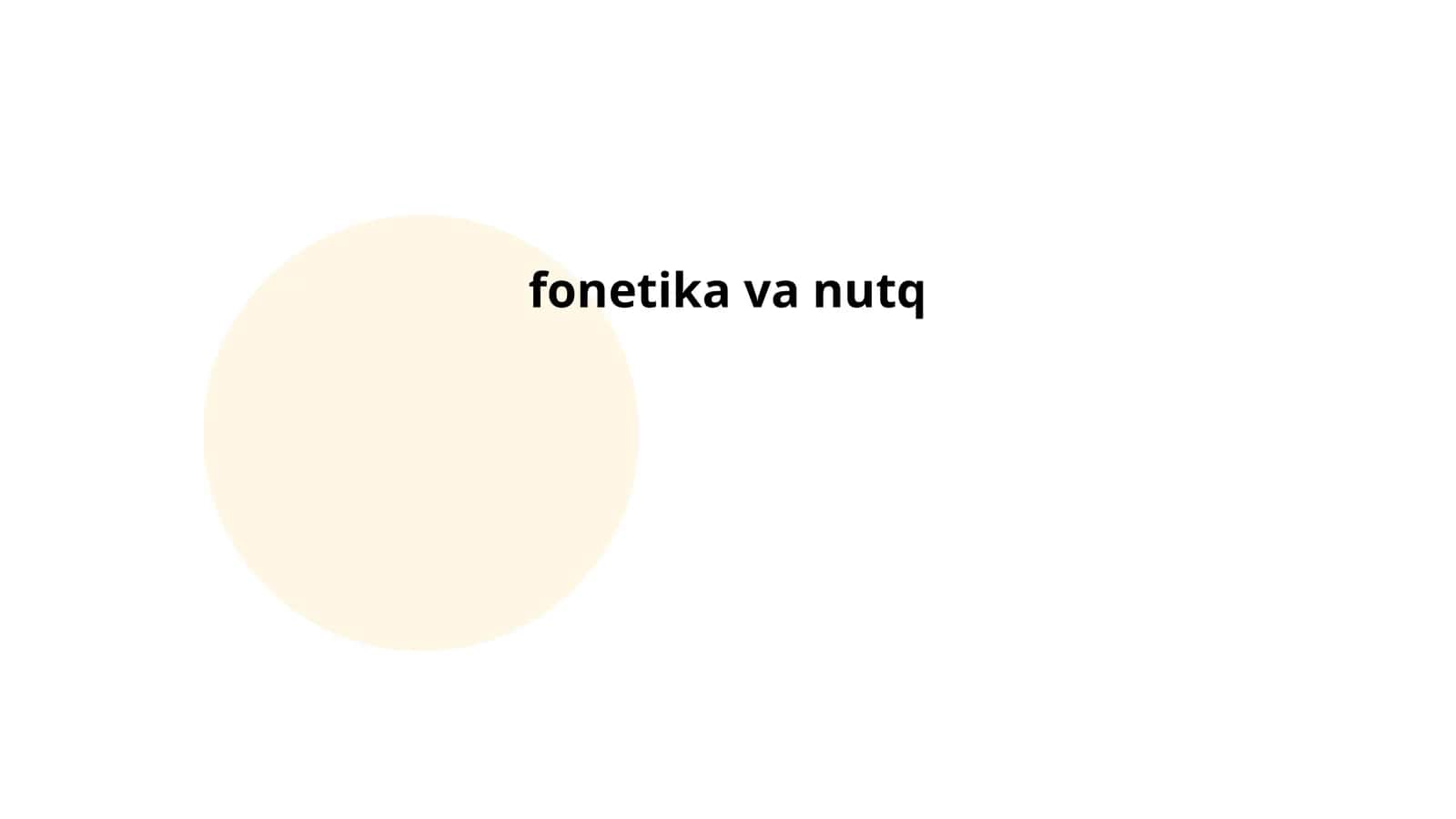 fonetika va nutq 1